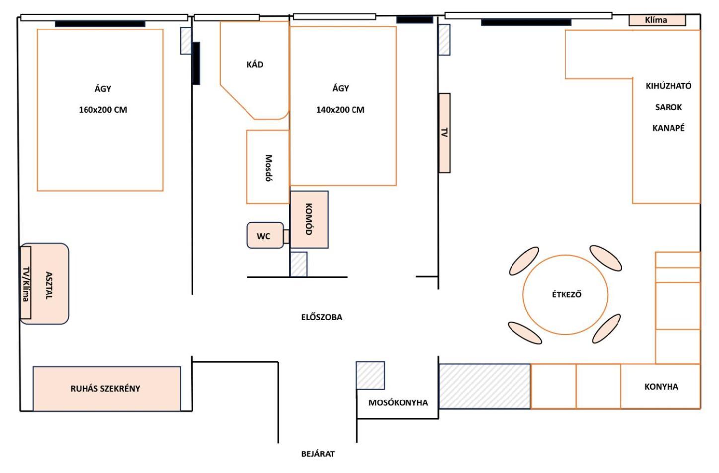 Millennium Apartman Tatabánya מראה חיצוני תמונה